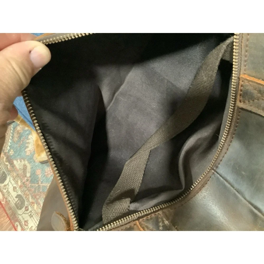 Vintage Genuine Leather Briefcase Men's  Laptop Messenger Bag